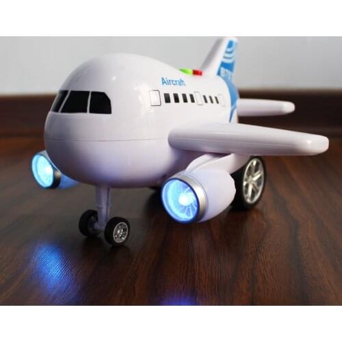 1 Pcs Electric Airplane Flash Sound Aircraft A380 Toy Model Flashing Plane Children Kids Gifts Diecasts & Toy Vehicles ABS