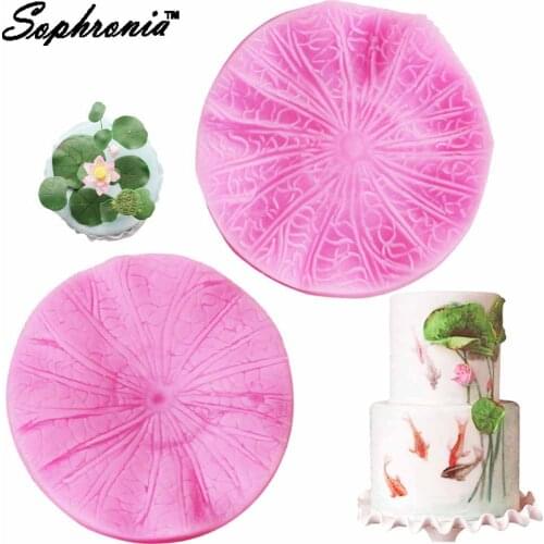 20pcs/set Sugarcraft Lotus Leaf Silicone Mold for Resin Clay Candy Chocolate Sugar Jelly Decoration fondant Tools Mould M758
