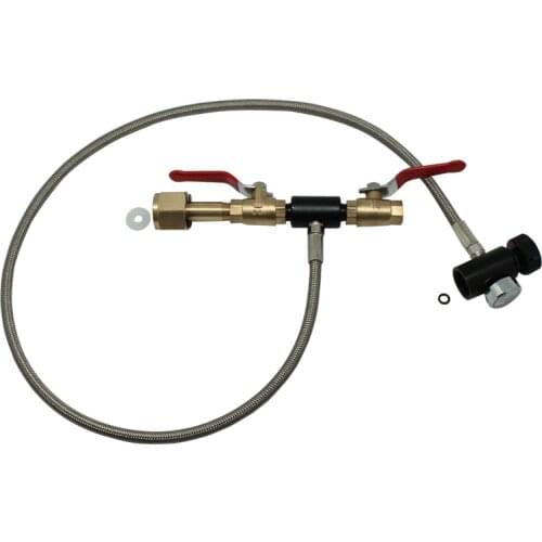 36" Soda stream CO2 Tank Bottle Fill Refill Station Kobalt Adapter with US CGA-320 or W21.8-14 Thread
