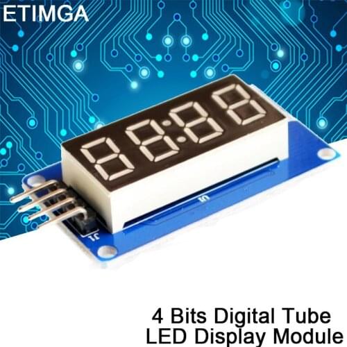 4 Bits Digital Tube LED Display Module With Clock Display