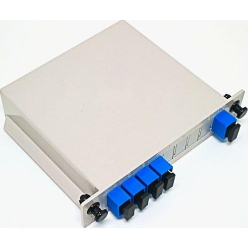 5pcs SC/UPC PLC 1X4 splitter Fiber Optical Box 1x4 PLC Fibre Splitter FTTH PLC Splitter Box