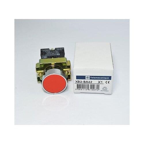 5Pcs XB2BA42C 1NC Push button switch Telemecanique Schneider Electric