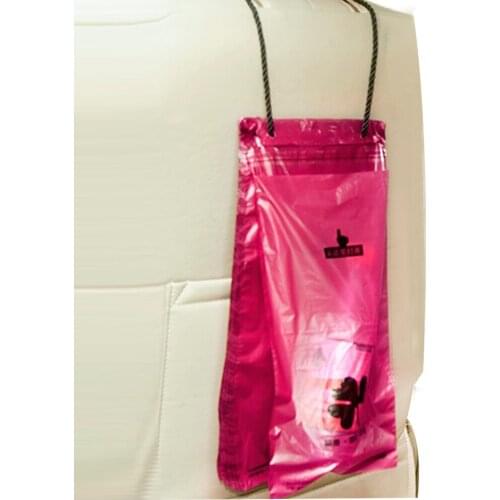 50 Pcs/Pack Car Garbage Bag Organizer Disposable Storage Bag Auto Seat Back Hanging Trash Bin Car Accessories