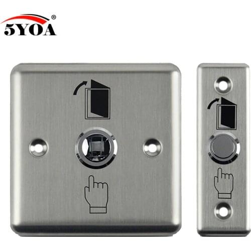 5YOA Door Exit Button Release Push Switch for access control systemc Electronic Door Lock NO COM lock Sensor Switch access push