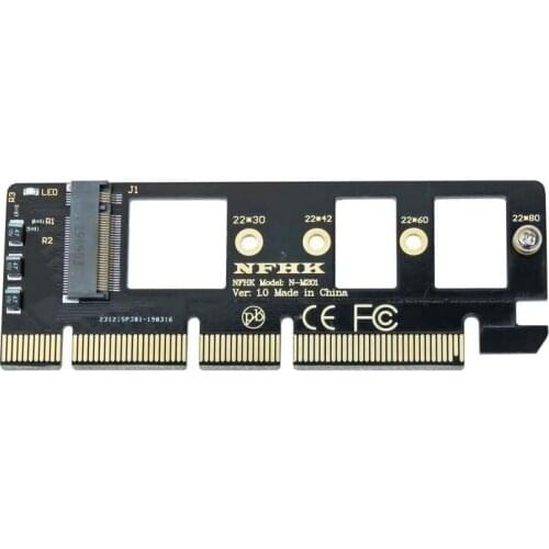 R43A M.2 NVMe SSD to PCie x16 Adapter