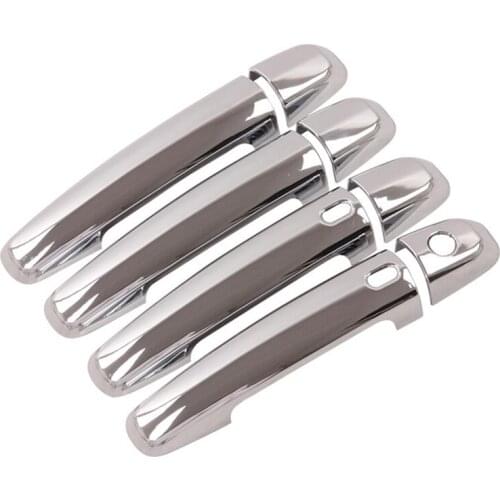 Car ABS Chrome Smart Key-Hole Door Handle Side Door Bowl Decoration Cover Trim for Suzuki Grand Vitara 2006-2015