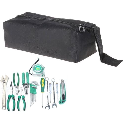 Waterproof Oxford Canvas Tool Bag Screw Nails Drill Bit Metal Parts Storage Case