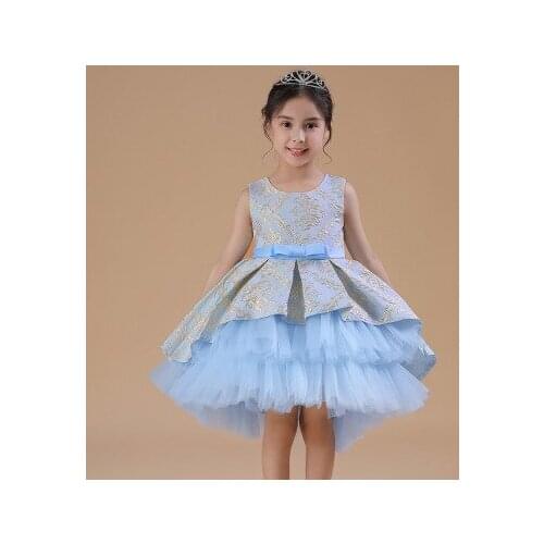 Childrens wedding flower girl princess dress girl costume puffy catwalk dress girl dress performance costume
