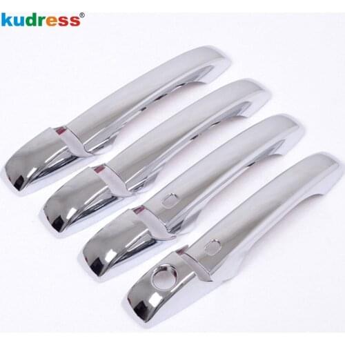 For Jeep Grand Cherokee 2012 ABS Chrome Outer Side Door Handle Cover Trims Door Handle Protector Accessories 8pcs 3holes
