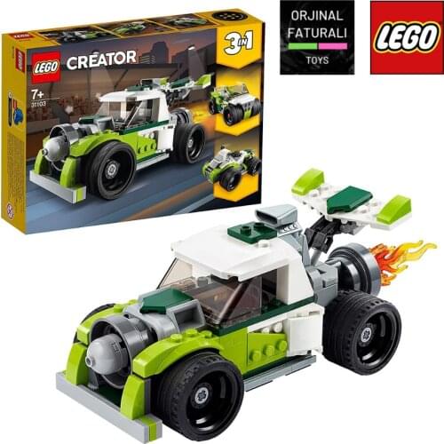 LEGO Creator 3in1 Rocket Truck 31103 Building Kit, Cool Buildable Toy for Kids Birthday Gift - 198 Pieces