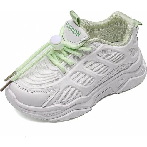 New Kids Shoes Spring 2021 New Breathable Air Mesh Sports Shoes Sneakers Children Shoes Fashion Non-slip Waterproof Hot Casual