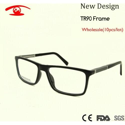 10pcslot)Wholesale High Quality TR Frame Glasses Men Rectangular Myopia Lens Prescription Eyewear Man