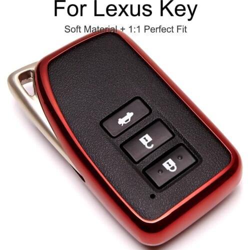 NEW Key Case Shell Ring For Lexus IS250 CT200H GS300 RX300 RX330 NX GS RX RX350 ES350 GX470 6 Color TPU Car Key Fob Cover Holder
