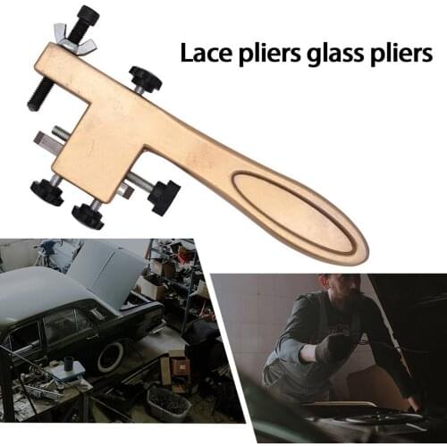 New Metal Spring Clamp Lace Pliers Glass Pliers Butterfly-shaped Wavy Lace Pliers Maintenance Tools Convenient