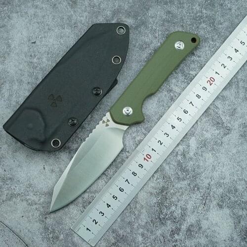 LEMIFSHE new integrated fixed D2 blade G10 handle outdoor camping hunting survival pocket kitchen fruit knife EDC tool knife