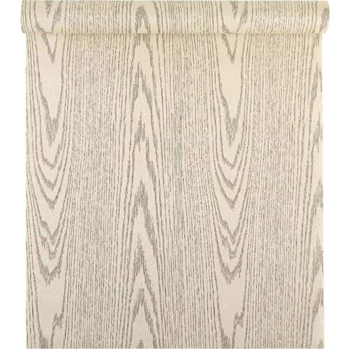 Self Adhesive Beige Oak Wood Grain Wallpaper Vinyl Contact Paper Shelf Liner for Kitchen Cabinets Shelves Furniture Removable
