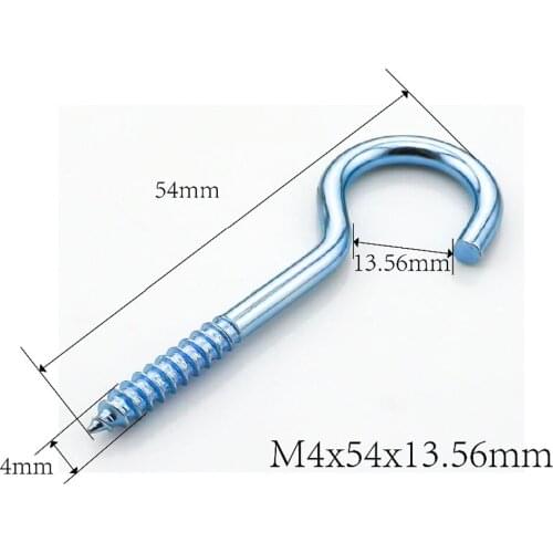 Cup Hooks Self-Tapping Screws Sheep Eyes Hooks Diy Accessories Small Screw Fimo Accessories 10pcs/pack M4x54x13.56mm