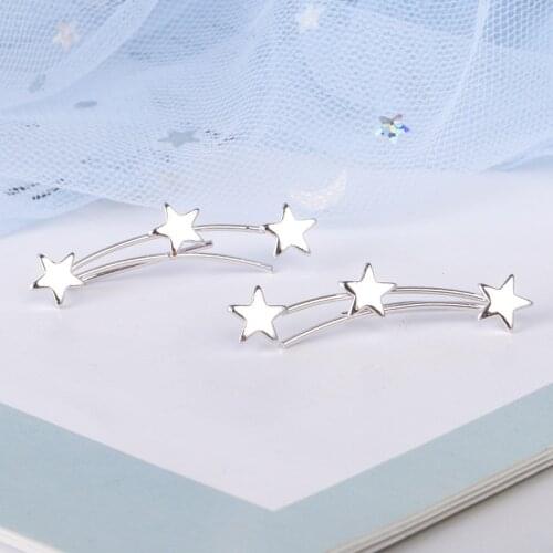 Fashion Star Stud Earrings For Women Wedding Jewelry pendientes Hypoallergenic A198