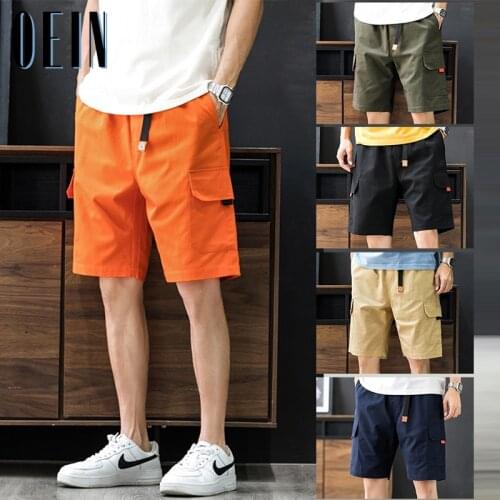 OEIN Cotton Shorts Mens Summer Fashion Army Cargo Shorts Multi-Pockets Bermudas Male Summer Clothing Streetwear Plus Size Shorts