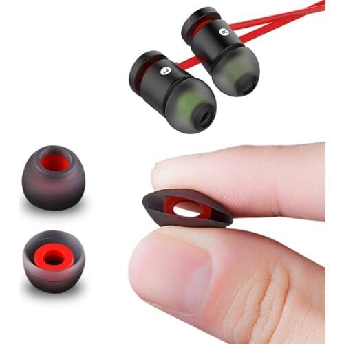 6pair 12pcs Ear Pads For Headphones Earphone Tips Silicone Ear Tips Small In-ear Earphone Covers Earbuds Eartips Accessories