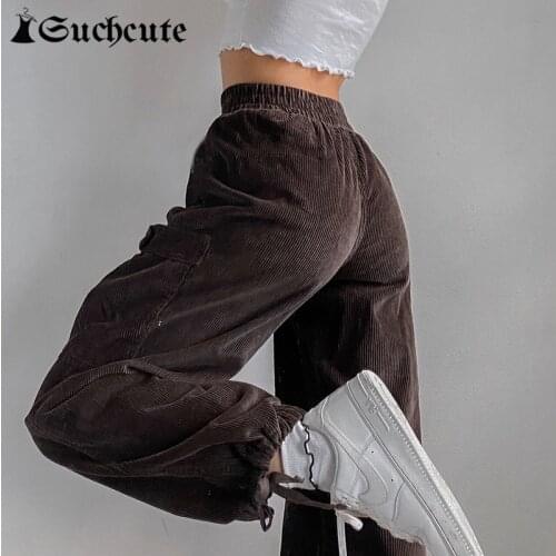 Женские вельветовые брюки Suchcute China At AliExpress