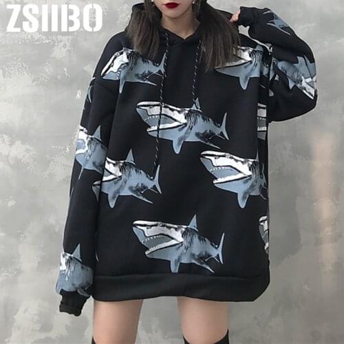 Harajuku sweatshirt woman Loose long Sleeve Unisex Couple sweatshirts winter feminine itself winter Casual plus size clothes