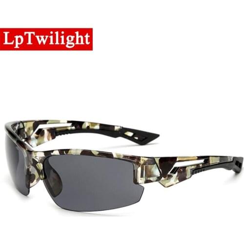 LpTwilight 2021 Vintage Outdoor Camouflage Sunglasses Men Classic Fishing Travel Sun Glasses UV400 Glasses Masculino