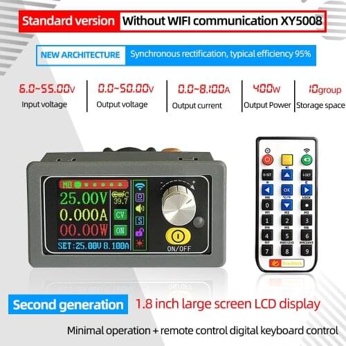 XY5008 WiFi communication DC 0-50V 8A 400W WiFi step-down adjustable power module constant voltage current converter