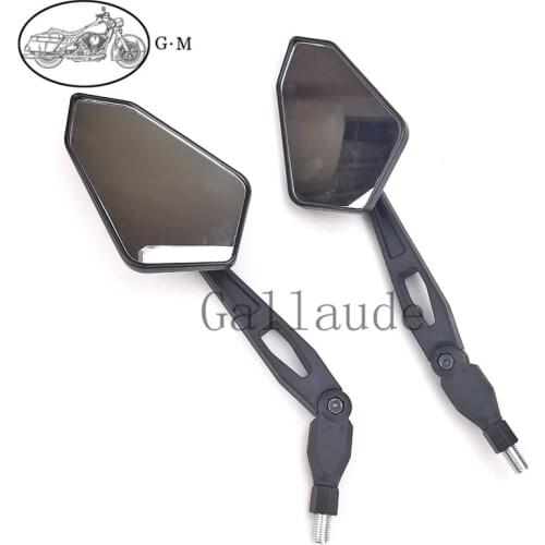 Motorcycle Rear Side View Mirrors Universal Rearview Mirror 10mm Fits For Triumph Honda Suzuki Yamaha Kawasaki Scooter