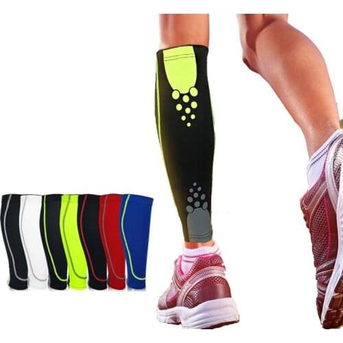 1PC Calf Compression Shin Guard Sleeves Support Sports Safety Running Sports Support Brace Leg Socks Pad Soccer Protector