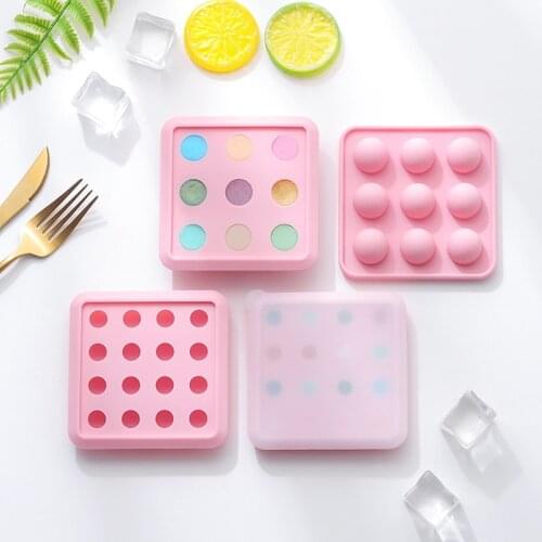 3D Silicone Mini Ice Ball Mould with Lid Round Chocolate Fondant Candy Moulds Cake Decorating Tools Bar Whiskey Ice Cube Mold