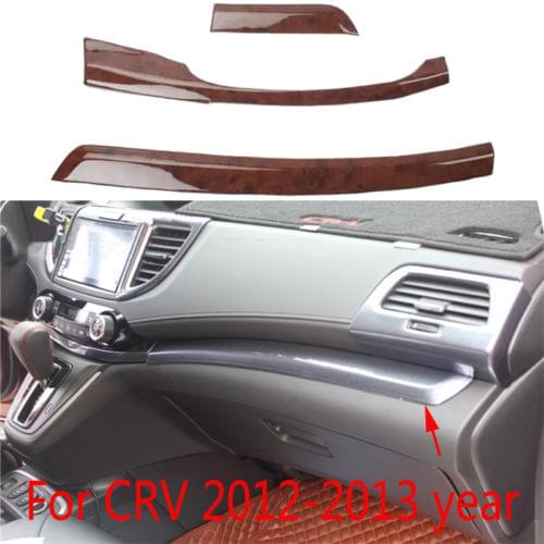 3X CENTER CONTROL PANEL DEC MOLDING COVER TRIM FIT FOR HONDA CR-V CRV 2012 2013