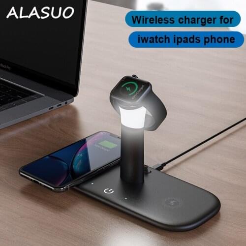 5 in 1 max wireless charger for iphone samguns huawei xiaomi night light wireless charging for airpods iwatch 2 3 4 5
