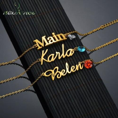 Custom Name Bracelet Stainless Steel Personalized Nameplate Customize Cuff Bangles Women Boy Baby anime Anniversary Jewelry Gift