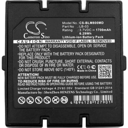 Cameron Sino 1700mAh battery for BOLATE LB-03 M800 12-100-0002 Medical Battery