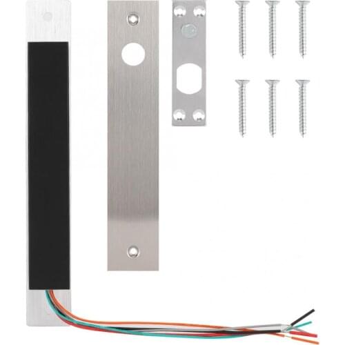 DC 12V 5 Lines Electric Deadbolt Drop Bolt Door Lock Electromagnetic Induction Electric Mortise Lock With Time Delay Function