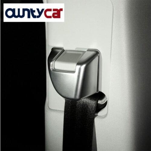 For Land Rover Range Rover Sport RR Sport Car-Styling ABS Matte Chrome Safety Belt Cover Button Trim Sticker Accessories 2014