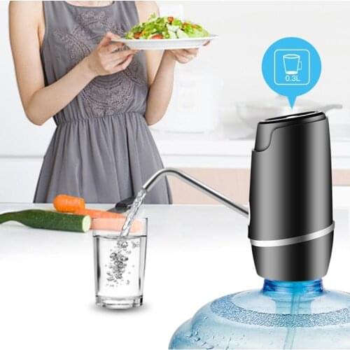 USB Charging Electric Water Dispenser Water Pumps Household Water Barrel Gallon Bottle Pump Automatic Pumping Water Hand Press