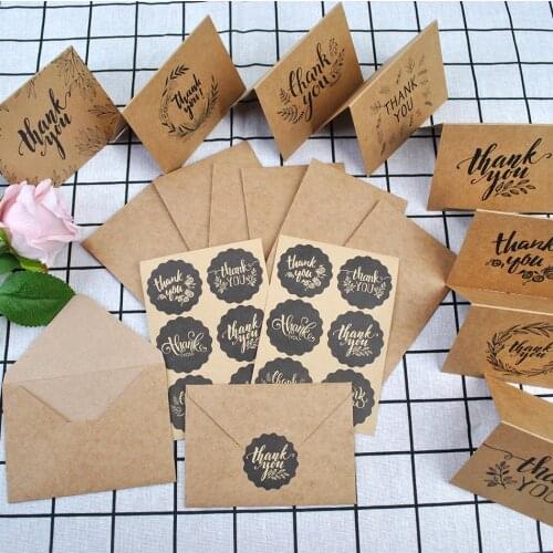 6"x4" Kraft Thank You Cards For Business Thank You Note Cards Perfect For Business Wedding Party Graduation Blank Note Cards