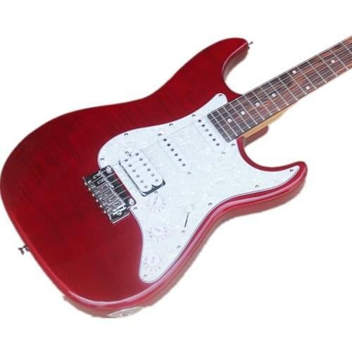 Classic 6 string tiger print pearl panel series electric guitar