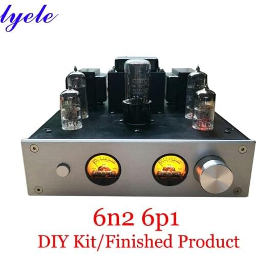 6P1 6N2 5Z2P tube amplifier with VU meter, single-ended Class A finished product and kit diy 3.2W+3.2W