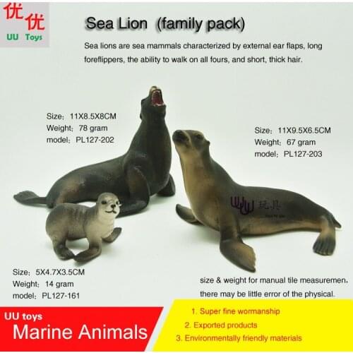 Sea Lion (family discount pack) Simulation model Marine Animals Sea Animal kids gift educational props (disambiguation)