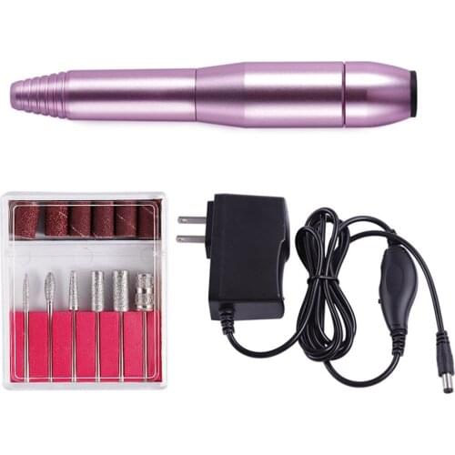 Nail Polisher Polishing Tool Set Cuticle Cutter And Small Dust Brush Professional Home Salon Manicure Pedicure Set