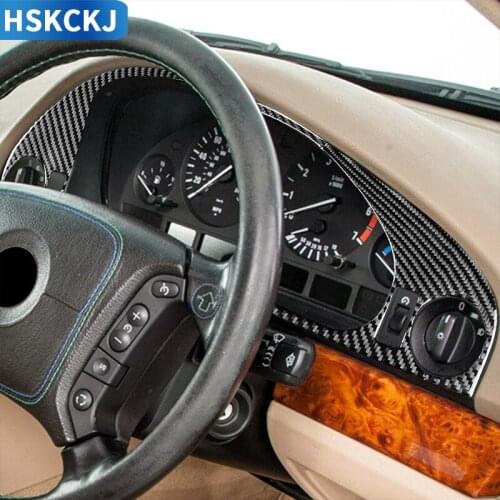 For 5 Series M5 E39 1998-2003 Carbon Fiber Stickers Speedometer Pointer Indicator Surround Car Accessories Gauge Meter Interior