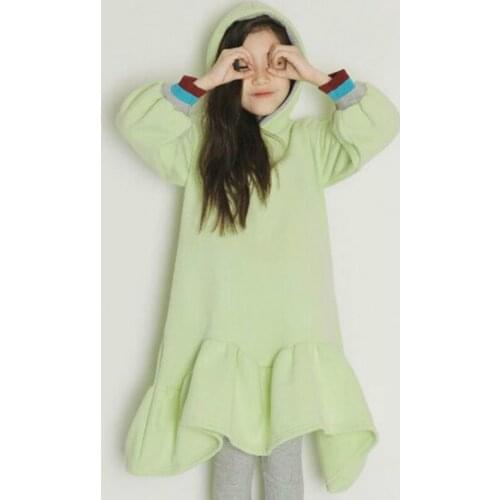 2019 new plus Velvet thicken girls winter dress fashion casual baby girls dress personality kids winter dress for girls,#8197