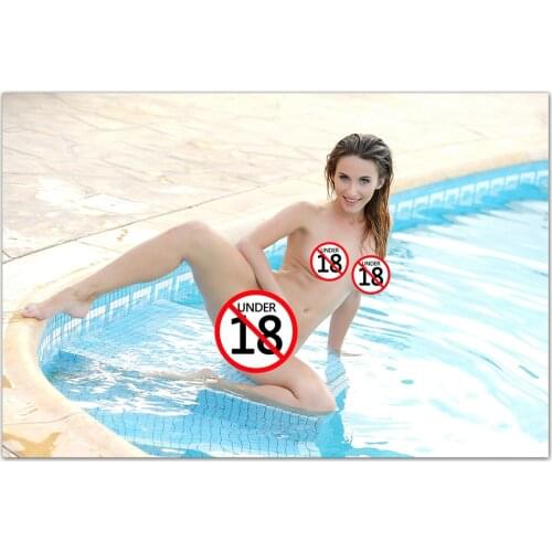 Sexy Supermodel in the Swimming Pool Posters and Print HD Canvas Painting Wall Picture for Living Room Home Decor