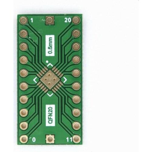 QFN20 to DIP20 pin Adapter LFCSP20socket test experiment board 5*5 4*4 PCB