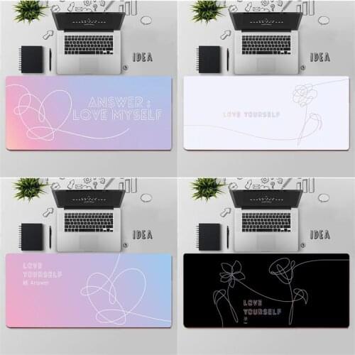 Maiya Top Quality Love yourself Flower Rubber Mouse Durable Desktop Mousepad Free Shipping Large Mouse Pad Keyboards Mat