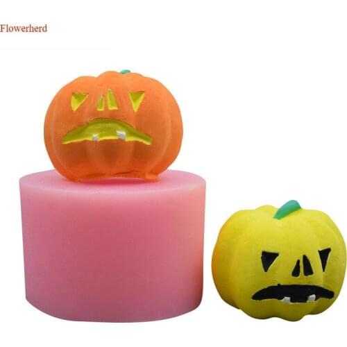 Halloween 3D Pumpkin Fondant Cake Silicone Mold Halloween Party Supply Cake Mold Chocolate Candy Mold Cake Decorating Tools