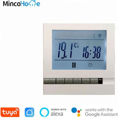 MK71 95-240V Smart Wifi Thermostat Water/Electric Floor Heating Water/Gas Boiler Temperature-Controller Works With TuYa